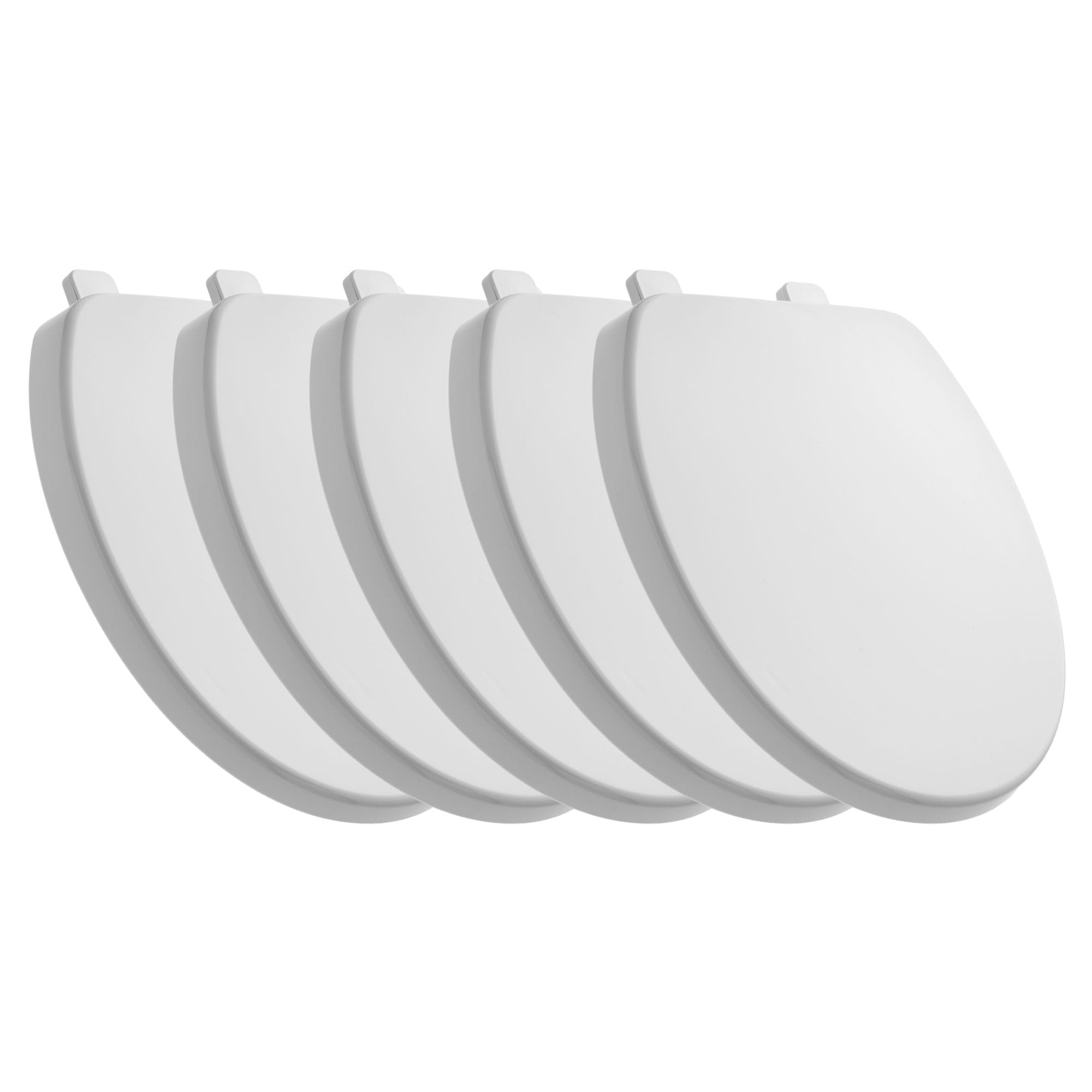 Value Pack of Five Telescoping SlowClose Round Front Toilet Seat